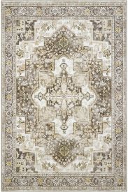 Beylerbeyi85 Brown Beige  Oriental Bordered Indoor Rug