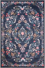 Daisy85 Multicolour Oriental Bordered Living Room Rug