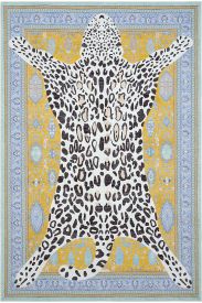 Jagora85 Gold Blue Modern Oriental Indoor Rug