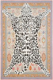 Jagora85 Multicolour Oriental Bordered Bedroom Rug