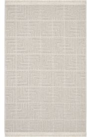Mirage85 Patterned Geometric Beige Area Rug