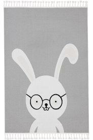 Sparcle Grey Cream Modern Kids Bedroom Rug