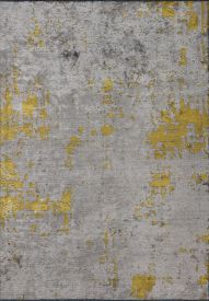 Celesta Grey & Yellow Abstract Living Room Rug