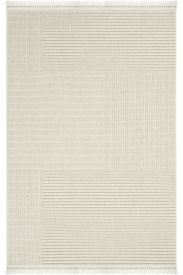 Haptir Cream Jute & Sisal Stripes Outdoor Area Rug