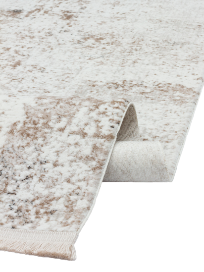 Robusta Cream & Beige Abstract Living Room Rug