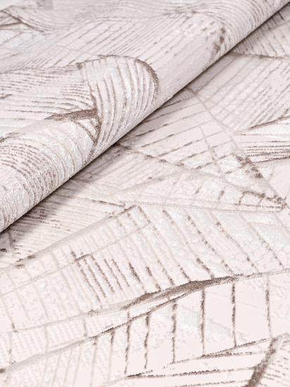 Modern Geometric Jewel Cream & Brown Area Rug