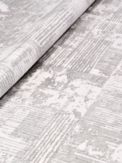 Crafted Beige & Grey Distressed Living Room Rug