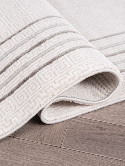 Kilyosa Cream Beige Bordered Area Rug
