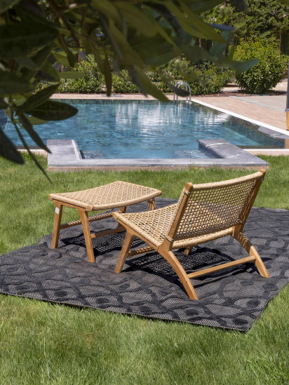 Silla Charcoal Bohemian Living Room Rug