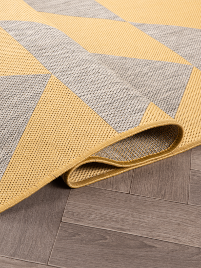 Meadow Yellow Grey Aztec Outdoor Area Rug