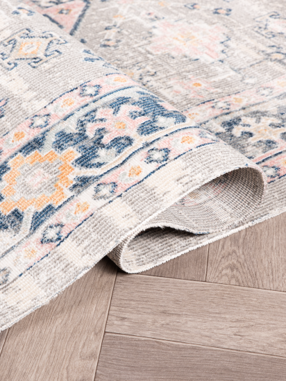 Meadow Orange Beige Persian & Oriental Distressed Outdoor Area Rug