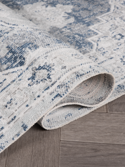 Meadow Persian & Oriental Distressed Grey Charcoal Outdoor Area Rug