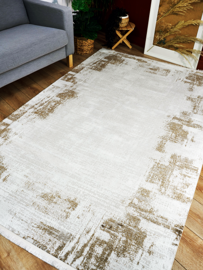 Maestro Cream & Brown Abstract Living Room Rug