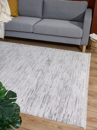 Maestro Cream & Grey Plain Living Room Rug