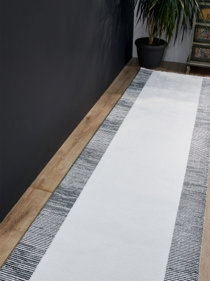 Maestro Cream & Black Bordered Area Rug