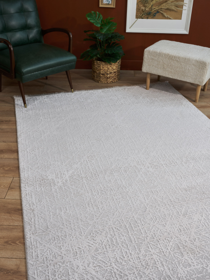 Maestro Cream & Grey Plain Modern Area Rug