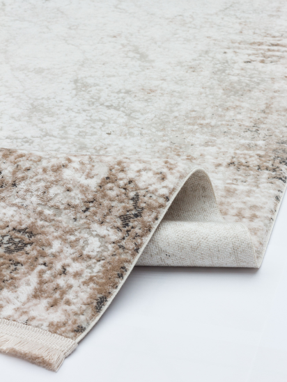 Robusta Cream & Beige Abstract Living Room Rug