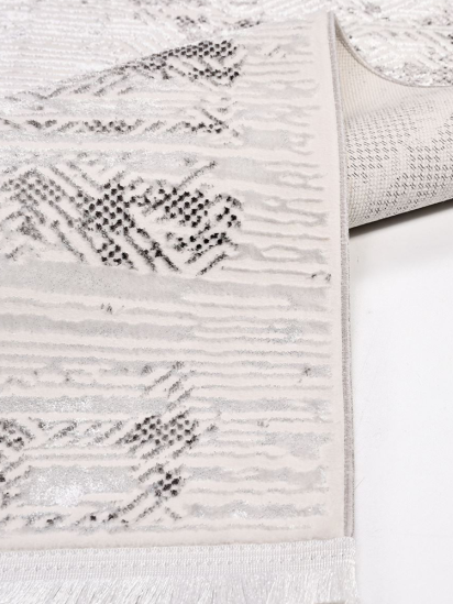 Crafted Cream & Black Geometric Living Room Rug