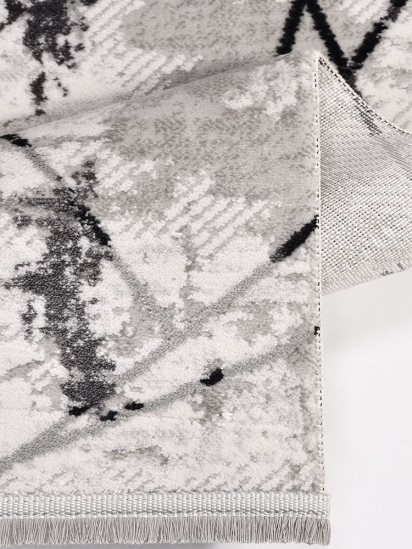 Crafted Beige & Black Geometric Modern Area Rug