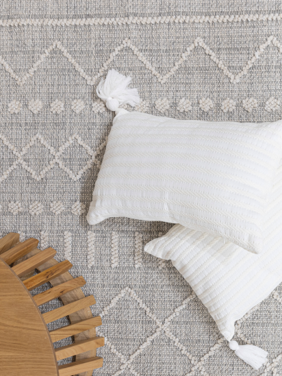 Albae Cream Grey Modern Bohemian Area Rug