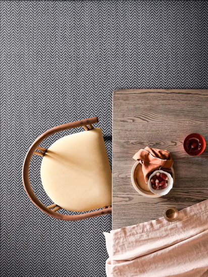 Fesco Charcoal White Plain Outdoor Area Rug