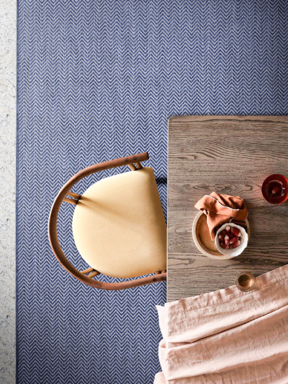 Fesco Blue Plain Outdoor Area Rug