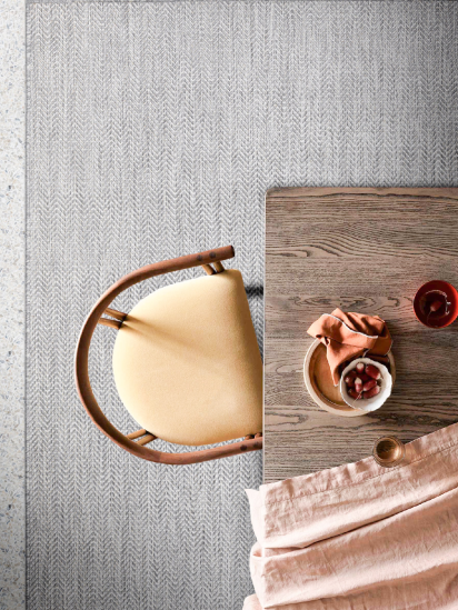 Fesco Grey Plain Outdoor Area Rug