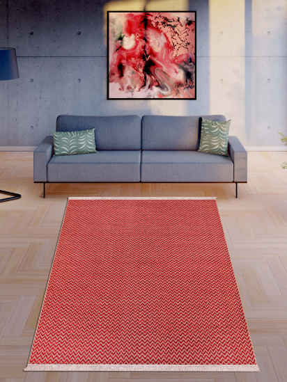 Rossoa Red Chevron Indoor Rug