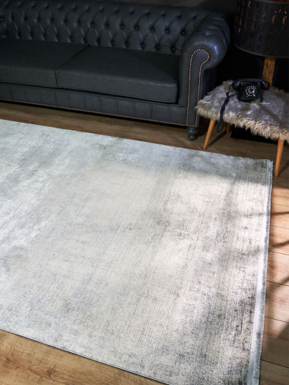 Regal Cream & Grey Modern Plain Rug
