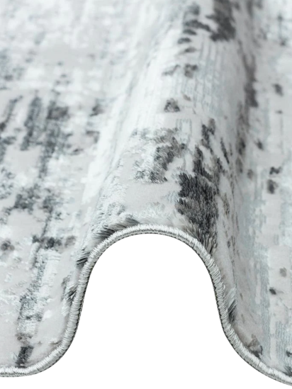 Abstract Gobelin Grey Modern Living Room Rug