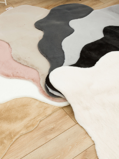 Milena Cream Modern Hide & Skins Rug