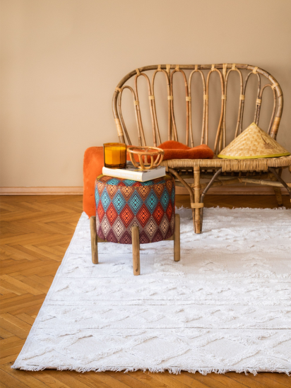 Cream Aztec Modern Abode Dining Room Rug