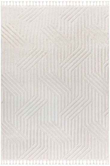 Monaca Cream Patterned Area Rug