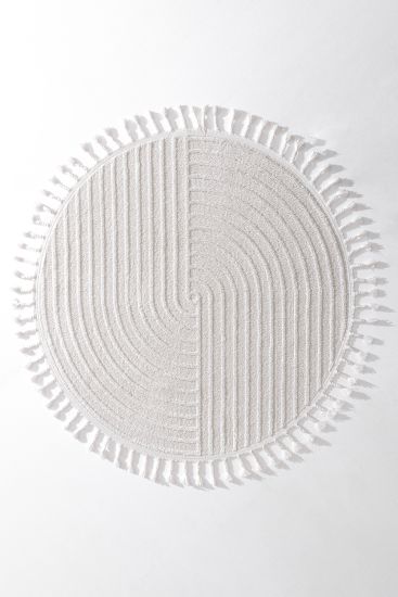 Milta Cream Modern Patterned Area Rug