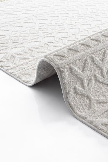 Monaca Cream Modern Bohemian Area Rug