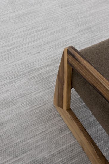 Limia Grey Modern Plain Area Rug