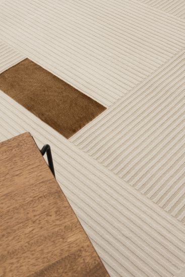 Yukata Brown Modern Patterned Area Rug