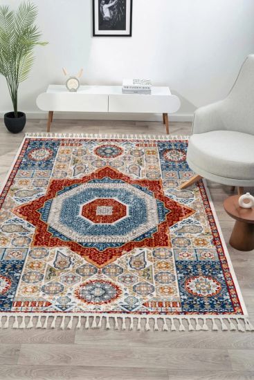 Antiq75 Multicolour Persian & Oriental Indoor Rug