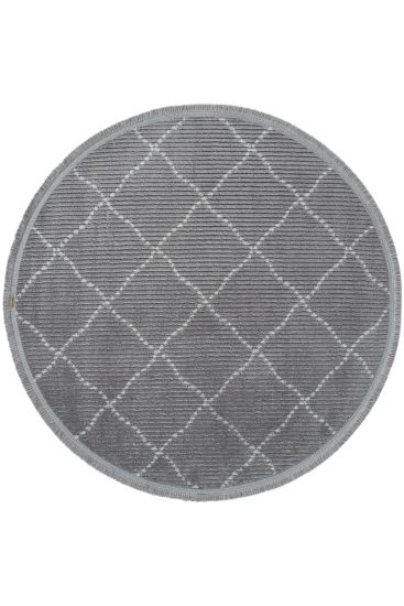 Vetpina Grey Geometric Area Rug