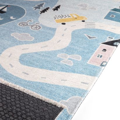 Kids Multicolour Enrich Modern Rug