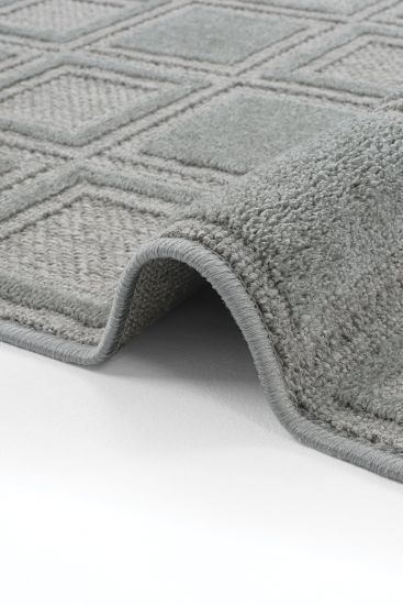 Alvin85 Green Grey Patchwork Indoor Rug