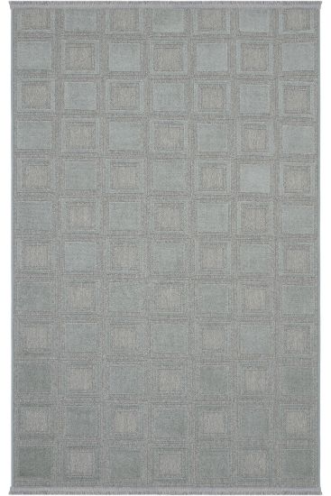 Alvin85 Green Grey Patchwork Indoor Rug