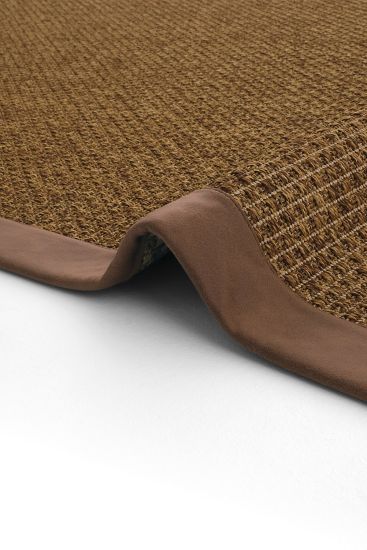 Bordered Jute & Sisal Sisal85 Brown Outdoor Area Rug