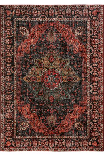 Private85 Red Multicolour Persian & Oriental Bedroom Rug