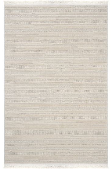 Jerry85 Cream Modern Stripes Bedroom Rug