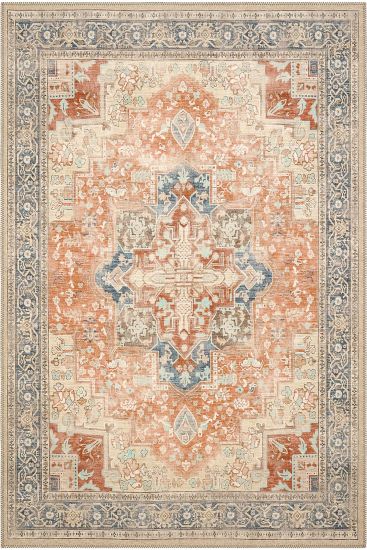 Beylerbeyi85 Beige Blue Persian & Oriental Living Room Rug