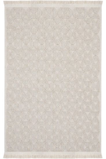 Mirage85 Beige Scandi Patterned Outdoor Area Rug