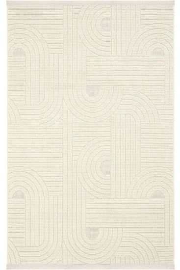 Hasir85 Cream Scandi Plain Outdoor Area Rug