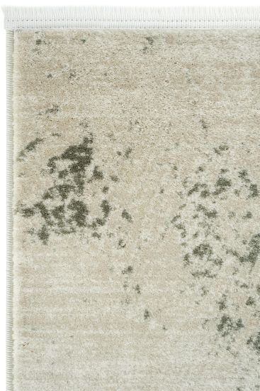 Safir85 Cream Green Modern Abstract Indoor Rug