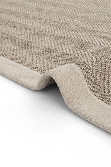 Sisal85 Beige Bordered Jute & Sisal Outdoor Area Rug